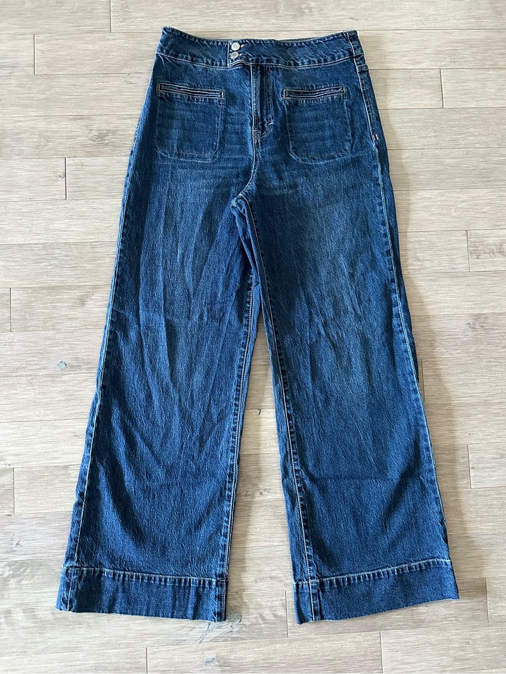 Habitual Dark Blue Wide-Leg Jeans Size 10